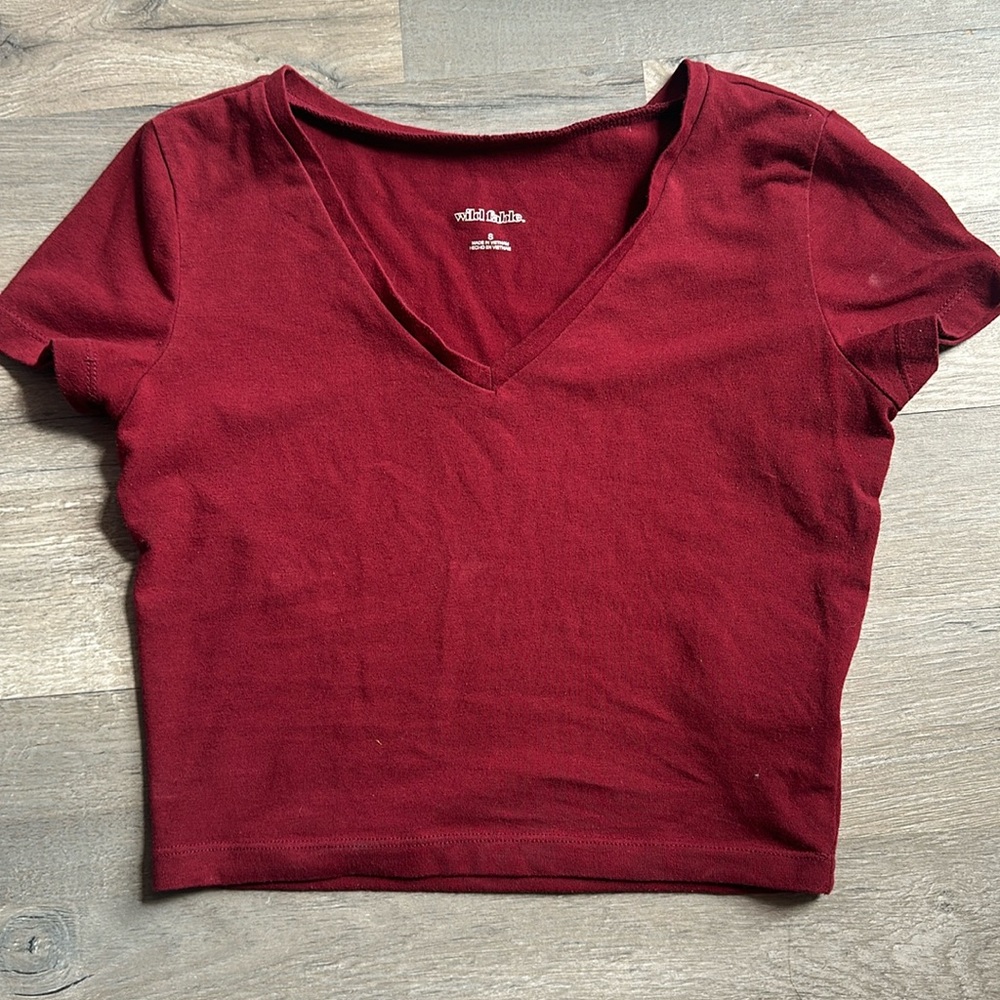 Marron Crop Top